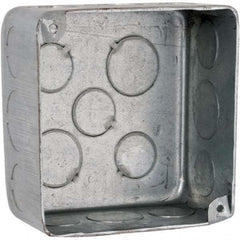 Hubbell-Raco - 4 x 4 x 2.188" Steel Square Junction Box - Benchmark Tooling