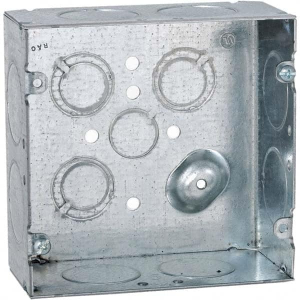 Hubbell-Raco - 4.69 x 4.688 x 2.188" Steel Square Device Box - Benchmark Tooling