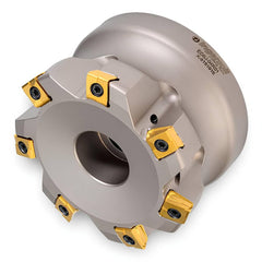 Indexable High-Feed Face Mills; Minimum Cutting Diameter: 1.1700 in; Maximum Cutting Diameter: 2.0000 in; Maximum Depth Of Cut: 0.0900 in; Arbor Hole Diameter (mm): 0.75; Compatible Insert Size Code: 324; Maximum Ramping Angle: 0.5  ™; Series: EG6J; Cutte