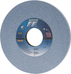 Norton - 12" Diam x 3" Hole x 3/4" Thick, I Hardness, 46 Grit Surface Grinding Wheel - Ceramic, Type 1, Coarse Grade, 2,070 Max RPM, Vitrified Bond, No Recess - Benchmark Tooling