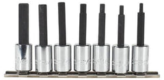 Proto - 7 Piece 3/8" Drive Inch Hex Bit Socket Set - 1/8 to 3/8" Hex - Benchmark Tooling