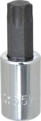 Proto - 3/8" Drive, T55 Torx Bit Socket - 1-31/32" OAL, Ball End - Benchmark Tooling