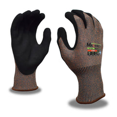 Puncture-Resistant Gloves:  Size  Small,  ANSI Cut  A5,  ANSI Puncture  3,  Sanded Nitrile,   ™HPPG ™ High Performance Polyethylene Graphene Gray & Orange,  Palm & Fingertips Coated,  Engineered Yarn Lined,  High Performance Polyethylene Graphene (HPPG) B