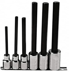 Proto - 6 Piece 1/2" Drive Inch Hex Bit Socket Set - 1/4 to 5/8" Hex - Benchmark Tooling