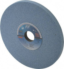 Norton - 8" Diam x 1-1/4" Hole x 1/2" Thick, K Hardness, 46 Grit Surface Grinding Wheel - Ceramic, Type 1, Coarse Grade, 3,600 Max RPM, Vitrified Bond, No Recess - Benchmark Tooling