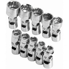 SK - 1/4" Drive Standard Socket Set - 5 to 14mm, Metric Measurement Standard - Benchmark Tooling