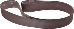 Norton - 2" Wide x 72" OAL, 180 Grit, Aluminum Oxide Abrasive Belt - Aluminum Oxide, Very Fine, Coated, X Weighted Cloth Backing, Series R228 - Benchmark Tooling