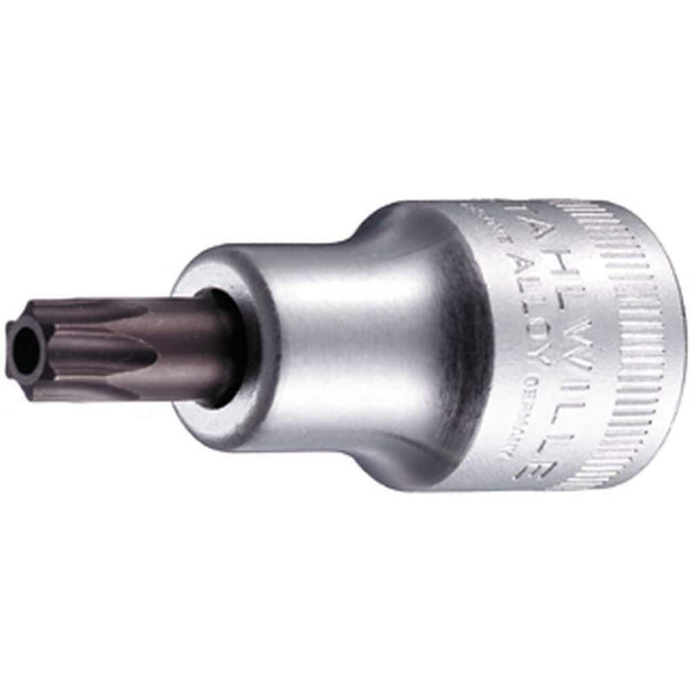 Hand Hex & Torx Bit Sockets; Socket Type: Torx Bit Socket; Drive Size (Fractional Inch): 1/2; Hex Size (mm): 0.000; Torx Size: T30; Bit Length (mm): 17.00; Insulated: No; Tether Style: Not Tether Capable; Material: Chrome Alloy Steel; Finish: Chrome-Plate