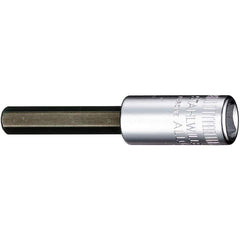 Hand Hex & Torx Bit Sockets; Socket Type: Hex Bit Socket; Hex Size (Inch): 3/32 in; Bit Length: 30 mm; Insulated: No; Tether Style: Not Tether Capable; Material: Chrome Alloy Steel; Finish: Chrome-Plated; Overall Length (Decimal Inch): 2.1700; Non-sparkin