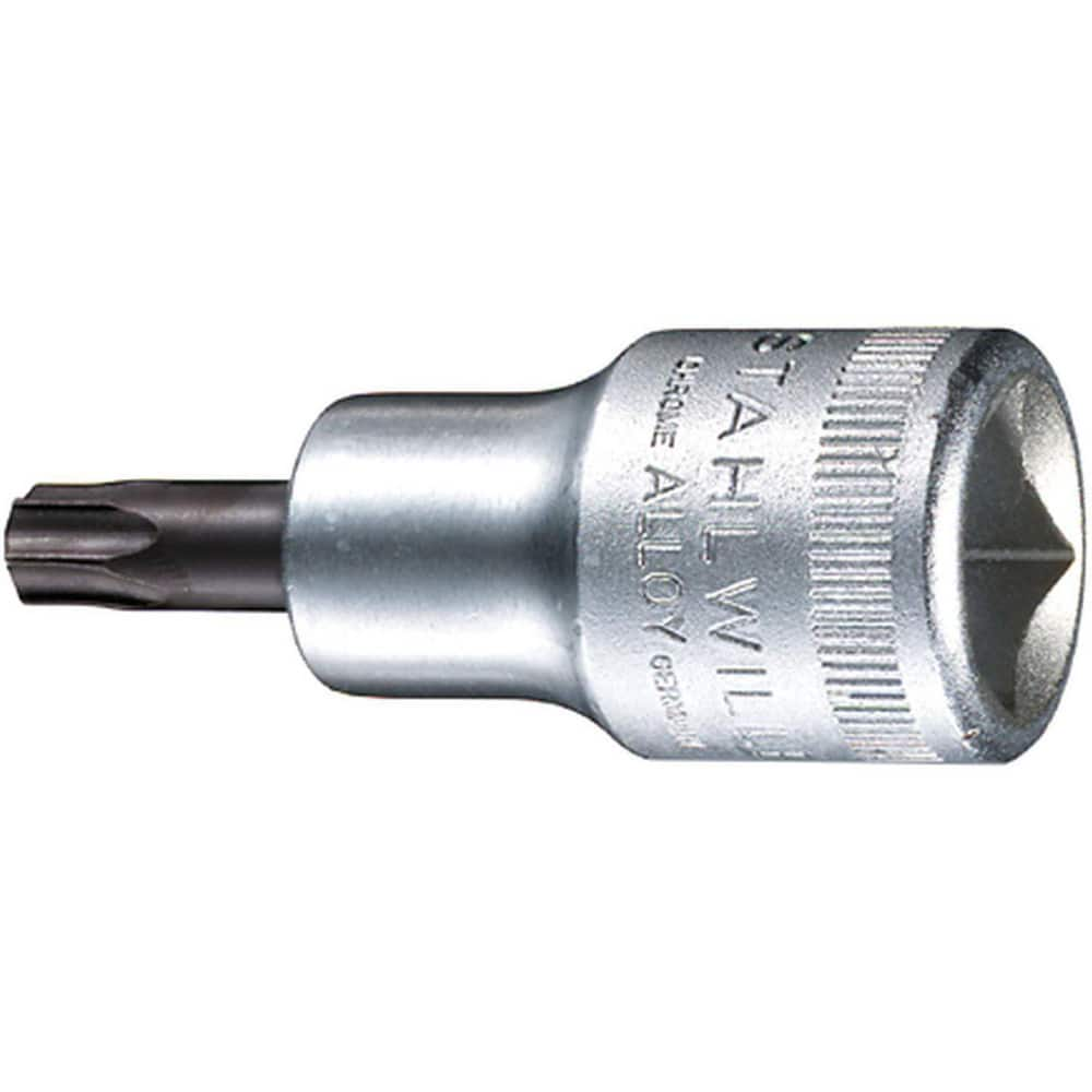 Hand Hex & Torx Bit Sockets; Socket Type: Torx Bit Socket; Drive Size (Fractional Inch): 1/2; Hex Size (mm): 0.000; Torx Size: T55; Bit Length (mm): 18.00; Insulated: No; Tether Style: Not Tether Capable; Material: Chrome Alloy Steel; Finish: Chrome-Plate