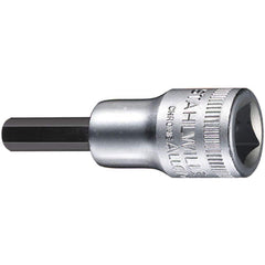 Hand Hex & Torx Bit Sockets; Socket Type: Hex Bit Socket; Hex Size (Inch): 5/32 in; Bit Length: 20 mm; Insulated: No; Tether Style: Not Tether Capable; Material: Chrome Alloy Steel; Finish: Chrome-Plated; Overall Length (Decimal Inch): 2.0500; Non-sparkin