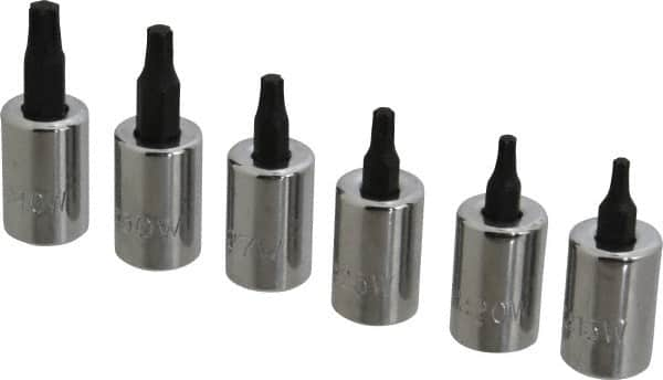 Proto - 6 Piece 3/8" Drive Torx Bit Socket Set - T15 to T40 Torx - Benchmark Tooling