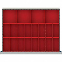 LISTA - 20-Compartment Drawer Divider Layout for 3.15" High Drawers - Benchmark Tooling