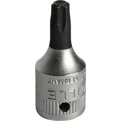 Hand Hex & Torx Bit Sockets; Socket Type: Torx Bit Socket; Drive Size (Fractional Inch): 1/4; Hex Size (mm): 0.000; Torx Size: T25; Bit Length (mm): 16.00; Insulated: No; Tether Style: Not Tether Capable; Material: Chrome Alloy Steel; Finish: Chrome-Plate