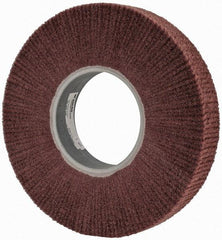 3M - 12" Diam Aluminum Oxide Finishing Flap Wheel - 5" Hole, 2" Wide, Density 3, Nonwoven, Fine Grade, 2,500 Max RPM - Benchmark Tooling