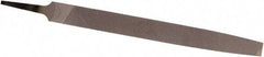 Nicholson - 10" Long, Smooth Cut, Flat American-Pattern File - Double Cut, Tang - Benchmark Tooling