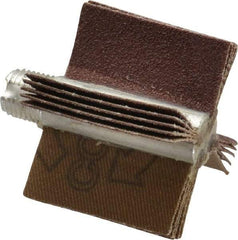 Merit Abrasives - 80 Grit, Coated, Aluminum Oxide Bore Polisher - Medium Grade, 22,000 RPM, Polishes Bores with 1 to 1-1/2" Diam - Benchmark Tooling