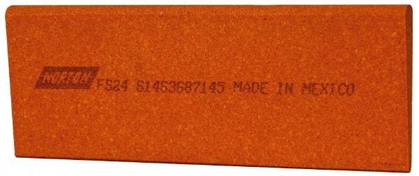 Norton - 4-1/2" Long x 1-3/4" Diam x 1/4" Thick, Aluminum Oxide Sharpening Stone - Round Edge Slip, Fine Grade - Benchmark Tooling