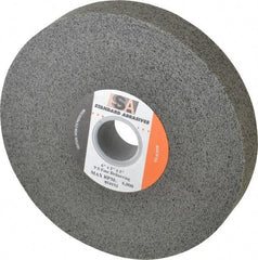 Standard Abrasives - 6" Diam, 1" Center Hole, Fine Grade, Silicon Carbide Deburring Wheel - Convolute, Density 9 Hard, 6,000 RPM - Benchmark Tooling