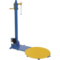 Vestil - 48 Inch Diameter, 4 to 6 Pallets per Hour, Semi Automatic, Light Duty Stretch and Pallet Wrap Machine - 4,000 Lbs. Capacity, 3 to 12 RPM, 2-3/8 Inch High - Benchmark Tooling