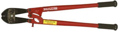 H.K. Porter - 24" OAL, 7/16" Capacity, Bolt Cutter - Oval Head, Rubber Grips Handle - Benchmark Tooling