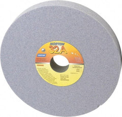 Norton - 8" Diam x 1-1/4" Hole x 1" Thick, K Hardness, 60 Grit Surface Grinding Wheel - Aluminum Oxide, Type 1, Medium Grade, 3,600 Max RPM, Vitrified Bond, No Recess - Benchmark Tooling