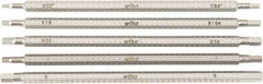 Wiha - 5 Piece Hex Drive Bit Set - Ball End Hex Point - Benchmark Tooling