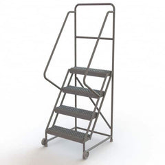 TRI-ARC - Rolling & Wall Mounted Ladders & Platforms Type: TiltNRoll Rolling Ladder Style: Tilt & Roll Safety Ladder - Benchmark Tooling