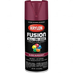 Krylon - Spray Paints Type: Acrylic Enamel Spray Paint Color: Burgundy - Benchmark Tooling