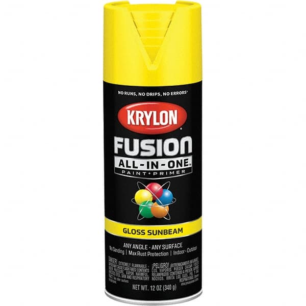 Krylon - Spray Paints Type: Acrylic Enamel Spray Paint Color: Sunbeam - Benchmark Tooling