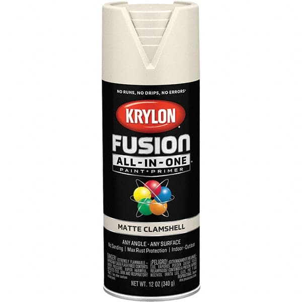 Acrylic Enamel Spray Paint: Clamshell, Matte, 12 oz Use on Spray