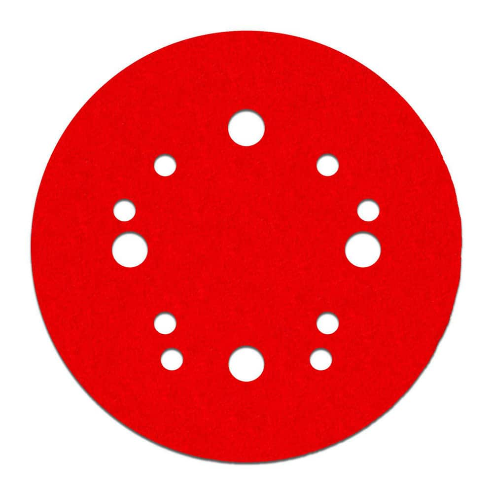 Hook & Loop Discs; Disc Diameter (Decimal Inch): 5; Grade: Coarse; Grit: 80; Abrasive Material: Ceramic Blend; Disc Color: Red; Package Quantity: 4; Grit: 80; Grit: 80; Package Quantity: 4