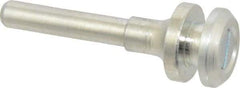 Value Collection - 3/8" Hole, Wheel Mandrel - 2-1/8" OAL, 3/8" Max Wheel Width, 1/4" Shank Diam - Benchmark Tooling