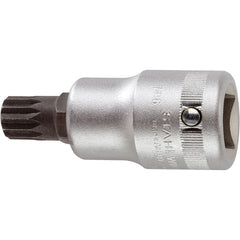 Screwdriver & Drag Link Sockets; Type: XZN Screwdriver Socket; Drive Size (Inch): 0.75 in; Blade Width (mm): 34.7 mm; Blade Thickness (Decimal Inch): 1 mm; Point Size: M18; Finish: Chrome-Plated; Insulated: No; Non-sparking: No; Tether Style: Not Tether C