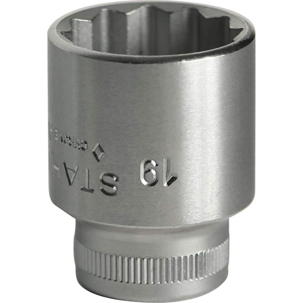 Hand Sockets; Socket Type: Standard; Drive Size: 3/8 in; Socket Size (mm): 21; Drive Style: Hex; Overall Length (Decimal Inch): 1.1500; Material: Steel; Insulated: No; Tether Style: Not Tether Capable; Features: Anti-Slip Drive profile; Thin wall; Coating