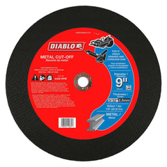 Cutoff Wheels; Wheel Type Number: Type 01/41; Wheel Diameter (Inch): 9; Wheel Thickness (Inch): 3/32; Hole Size: 7/8; Abrasive Material: Premium Aluminum Oxide Blend; Maximum Rpm: 6600.000; Hole Shape: Round; Wheel Color: Black