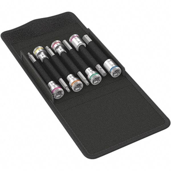 Wera - Hex & Torx Bit Socket Sets Type: Hex Bit Socket Set Drive Size: 3/8 - Benchmark Tooling