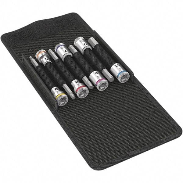 Wera - Hex & Torx Bit Socket Sets Type: Hex Bit Socket Set Drive Size: 3/8 - Benchmark Tooling