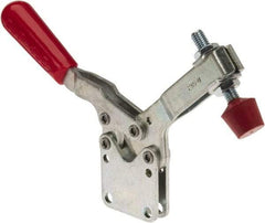 De-Sta-Co - 750 Lb Holding Capacity, Horizontal Handle, Manual Hold Down Toggle Clamp - 70° Handle Movement, 92° Bar Opening, U-Bar, Straight Base, Electro-Plated Zinc, Carbon Steel - Benchmark Tooling