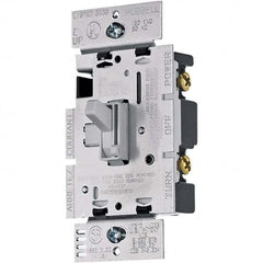 Hubbell Wiring Device-Kellems - 3 Pole, 120 VAC, 5 Amp, Residential Grade Toggle Dimmer Switch - Benchmark Tooling