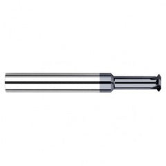 0.1200″ Cutter Diameter × 0.3120″ (5/16″) Reach Carbide Single Form #8 Thread Milling Cutter for Hardened Steels, 4 Flutes, AlTiN Nano Coated - Benchmark Tooling