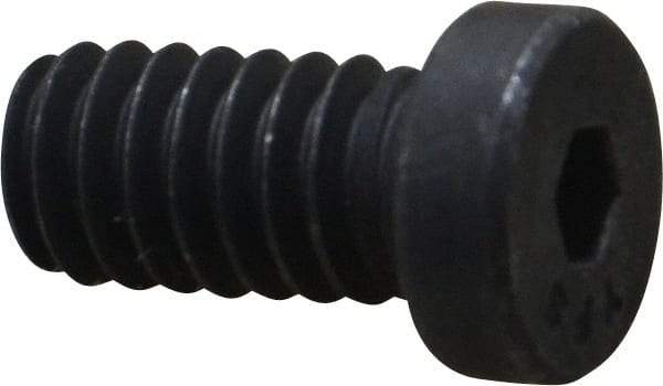 Value Collection - 1/4-20 UNC Hex Socket Drive, Low Socket Cap Screw - Alloy Steel, Black Oxide Finish, Fully Threaded, 1/2" Length Under Head - Benchmark Tooling
