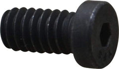 Value Collection - 1/4-20 UNC Hex Socket Drive, Low Socket Cap Screw - Alloy Steel, Black Oxide Finish, Fully Threaded, 1/2" Length Under Head - Benchmark Tooling