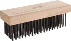 Anderson - 6 Rows x 19 Columns Steel Scratch Brush - 7-1/2" OAL - Benchmark Tooling