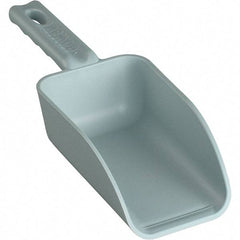 Remco - 32 oz Gray Polypropylene Flat Bottom Scoop - 4.3" Wide x 3" Deep Bowl, 4-1/2" Handle Length, 11-1/2" OAL - Benchmark Tooling