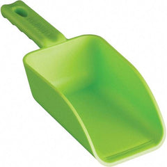 Remco - 32 oz Lime Polypropylene Flat Bottom Scoop - 4.3" Wide x 3" Deep Bowl, 4-1/2" Handle Length, 11-1/2" OAL - Benchmark Tooling