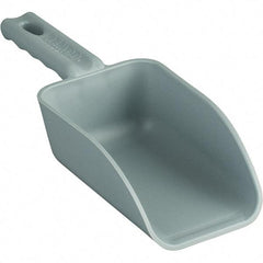 Remco - 16 oz Gray Polypropylene Flat Bottom Scoop - 3.2" Wide x 2" Deep Bowl, 3" Handle Length, 10.4" OAL - Benchmark Tooling