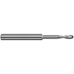 Harvey Tool - Ball End Mills; Mill Diameter (Inch): 1/8 ; Mill Diameter (Decimal Inch): 0.1250 ; Number of Flutes: 2 ; Length of Cut (Inch): 3/8 ; Length of Cut (Decimal Inch): 0.3750 ; Material: Solid Carbide - Exact Industrial Supply