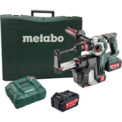 Metabo - 18 Volt 1" SDS-Plus Keyless Chuck Cordless Rotary Hammer - 4500 BPM, 1200 RPM, Reversible, D-Handle - Benchmark Tooling