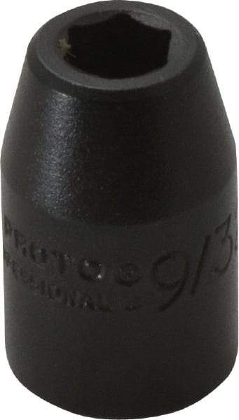 Proto - 3/8" Drive 9/32" Standard Impact Socket - 6 Points, 1-3/32" OAL - Benchmark Tooling
